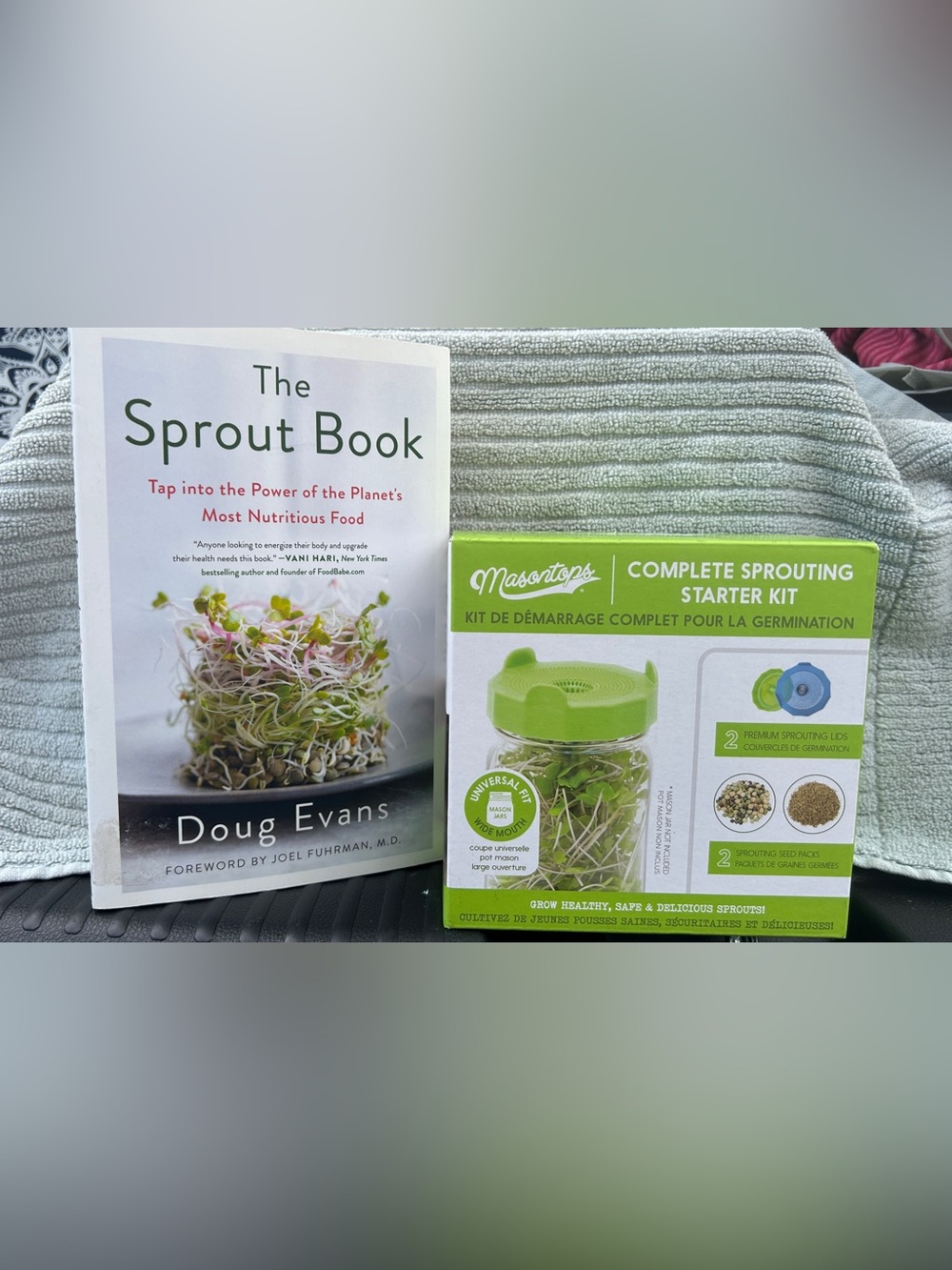 Plant Lover Gift Set: Masontops Sprouting Kit & The Sprout Book